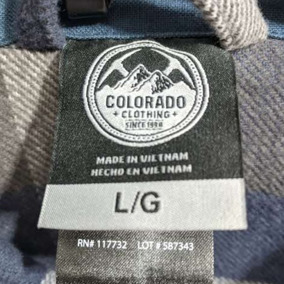 Colorado Clothing Heavy Brushed Flannel Shirt‎ W/Side Pockets - Picture 5 of 6